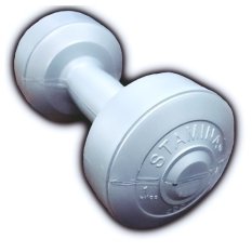 Stamina dumbbell Plastic 1 kg Silver
