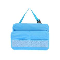 StarHome Tempat Penyimpanan Dalam Mobil Serbaguna - Tas Jok Mobil - Korean Travel Personal Bag Organizer Bag V2 - Biru