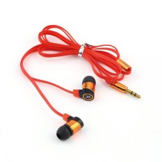 Stereo 3.5mm In Ear Headphone Earphone Headset Earbud for iPhone Smart Phone Red