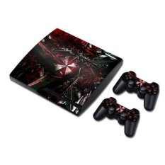 Sticker Cover for PlayStation 3 Slim Console and 2 Piece Sticker for Controller Set (Multicolor)