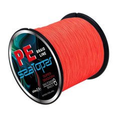 Super Strong 8 Strands 300M 0.285mm 35LB 100% PE Multifilament Braided Fishing Line (Red)