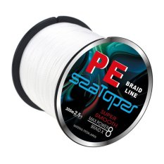Super Strong 8 Strands 300M 0.37mm 50LB 100% PE Multifilament Braided Fishing Line (White)