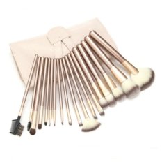 SUPERLADY Professional 18Pcs Cosmetic Makeup Make Up Brush Brushes Set Kit Tools Super Soft Pouch Bag Case Beige- Intl