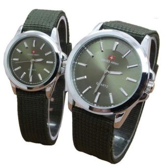 swiss army canvas sa 6621 green silver swiss army canvas sa 6621 green silver