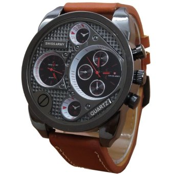 swiss army dual time jam tangan pria leather sa 1081 lbr cokelat lazada indonesia swiss army dual time jam tangan pria leather sa 1081 lbr cokelat lazada indonesia
