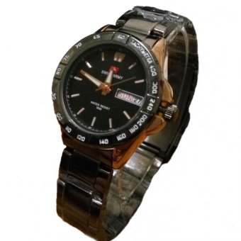 swiss army jam tangan formal wanita stainlesstell sa5093l black gold lazada swiss army jam tangan formal wanita stainlesstell sa5093l black gold lazada