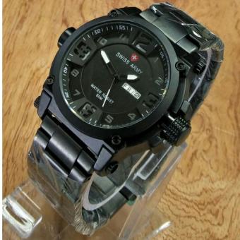 Swiss Army - Jam Tangan Pria - Stainless Steel - Hitam - SA 1661 H  