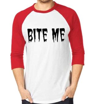 sz graphics bite me t shirt raglan 3 4 kaos raglan 3 4 t sz graphics bite me t shirt raglan 3 4 kaos raglan 3 4 t