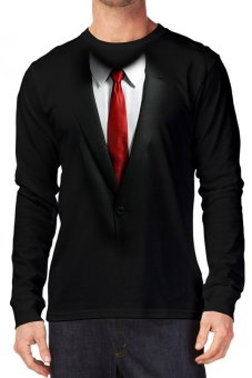 t shirt kaos 3d jas lengan panjang hitam lazada t shirt kaos 3d jas lengan panjang hitam lazada