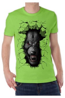 t shirt kaos 3d wolf hijau muda hijau muda lazada indonesia t shirt kaos 3d wolf hijau muda hijau muda lazada indonesia