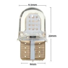 T10 194 168 W5W COB 8SMD SILICA Super Bright LED Light Bulbs License Plate Light DC12V Red - INTL
