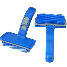 timangan kesayangan anjing, orang dog Kucing Kucing Grooming Self Cleaning Slicker Brush Comb Shedding Tool Hair Fur