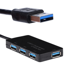 Toprank High Speed HUB 4 Ports USB Adapter (Black)