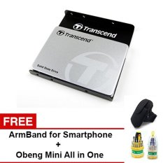 Transcend SSD D370 SATA III 1TB Free Bracket for PC + Obeng Mini Serbaguna All in One & ArmBand for Smartphone/Iphone