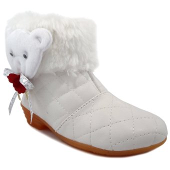trendishoes sepatu boot anak perempuan boneka bulu putih trendishoes sepatu boot anak perempuan boneka bulu putih