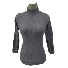 Trilogia Sweater Rajut Hangat Abu Neck
