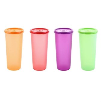 Tupperware New Giant Tumbler - 4pcs - Warna Warni