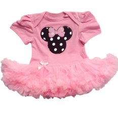 Two Pieces Set Newborn Baby Pink Clothes Baby Rompers Tutu Dress+Head Band Girls Clothing Sets Kids Vestidos - Intl