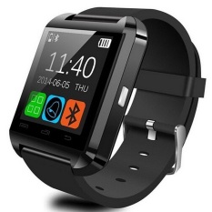 U8 Smart U Watch Bluetooth wristwatch Digital smartwatch For SAMSUNG HuaWei XiaoMi android phone (Black) - Intl