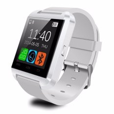 U80 Bluetooth Smart Watch Fashion Android Watch Sport Wrist LED Watch Pair For Android Phone U8 U9 Smartwatch (White) - Intl