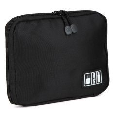 Universal BUBM Gadget Organizer Bag Portable Case - DIS-L - Hitam-Hijau
