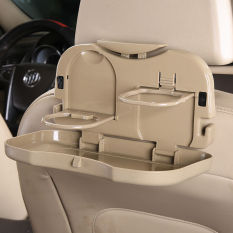 Universal Car Multifunction Foldable Seat Back Meal Table / Meja Lipat Mobil - Brown
