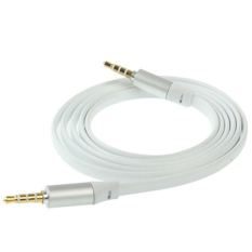 Universal Noodle Style Aux Audio Cable 3.5mm Jack Earphone Cable for Monster Beats Studio / Pro / Mixr / Solo HD, Length: 1.2m, (Original Version) - Putih