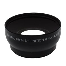 Universal Wide Angle Lens with Macro 0.45X 52mm for Nikon D40 / D60 / D70s / D3000 / D3100 / D5000 - Hitam