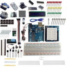 UNO R3 Starter Kit 1602 LCD Dot Matrix Breadboard LED Resistor for Arduino