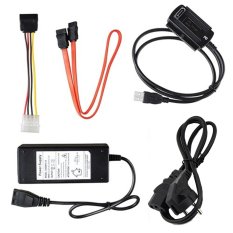 USB 2.0 to IDE SATA S-ATA 2.5 3.5 Hard Drive HD HDD Converter Adapter Cable EU Plug