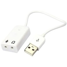 USB 2.0 Virtual 7.1 Channel Audio 3D Sound Card Adapter with Cable for Notebook Laptop PC (Intl)