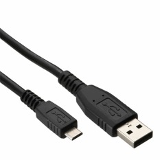 USB 20 to Micro USB Cable High Quality for Smartphone Action Camera Xiaomi Yi Etc - 1m - Hitam