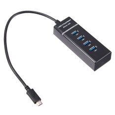 USB 3.1 Type C Multiprise 4 Port USB 3.0 Adaptateur HUB 10 Gbps Pour PC Macbook- Intl