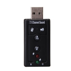 USB External 7.1 Channel CH Virtual Audio Sound Card Adapter PC- Intl