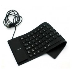 USB Flexible Keyboard - Hitam