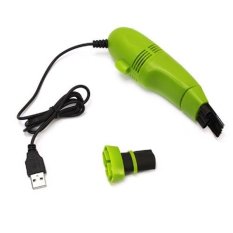 USB Mini Vacuum Keyboard Cleaner for Laptop Computer PC - Hijau