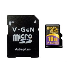 V-Gen Memory Micro SD 16GB class 10 + Adapter