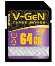 V-Gen SD Card 64GB Class 10 Turbo Series