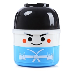 Vacuum Thermal Double layer Lovely Doll Lunch Box Warm Food Container for Kids Boy - Intl