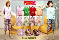 Vibelle Shop Baju Tidur Setelan 300335 - Ungu