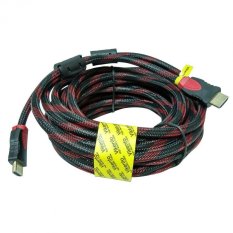 Vikento Kabel Jaring HDMI to HDMI Male to Male - 10M - Hitam