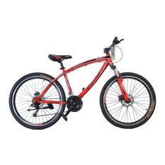 Viva cycle Vollare 560 26" Hi-Ten MTB Shimano 21sp W3111 - Merah