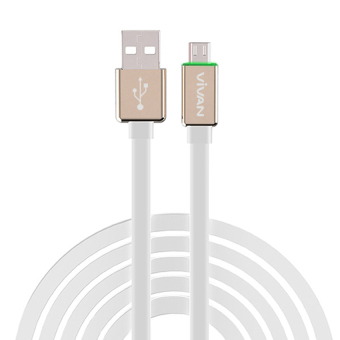 vivan led micro usb cable sync charge chm100 1m putih vivan led micro usb cable sync charge chm100 1m putih