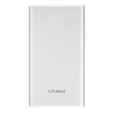 Vivan Power Bank Super Slim B5 Li-Ion Polymer - 5000 Mah - Silver