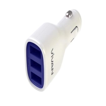 vivan usb car charger type cc 03 3 port usb smart ic 5a putih lazada indonesia vivan usb car charger type cc 03 3 port usb smart ic 5a putih lazada indonesia
