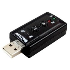 Vztec USB 7.1 Channel Sound Card Adapter VZ-UA3915 - Hitam