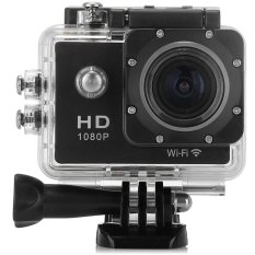 W8 1.5 inch LCD HD 1080P WiFi Sports Action Camera 30m WaterproofH.264 DVR with 170 Degrees Angle (Black) - Intl