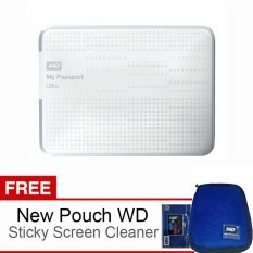 WD My Passport Ultra - 2TB - White + Free New Pouch WD Original + Sticky Screen Cleaner