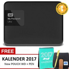 WD My Passport Ultra New - 2TB - Black + Bonus Kalender 2017 + Pouch WD Original + Pulpen