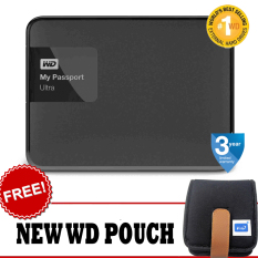 WD My Passport Ultra New Premium Storage USB 3.0 - 2TB - Hitam + Gratis New WD Original Pouch
